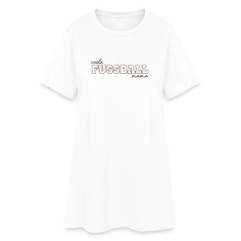 Coole fussball mama - Frauen T-Shirt-Kleid - Weiß - Vorne