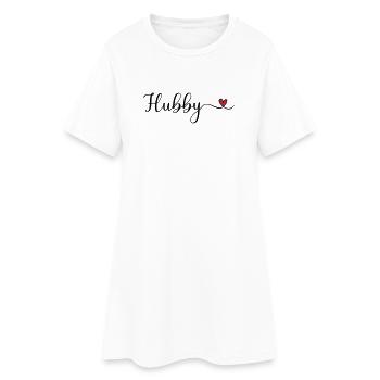 Mari - Robe T-shirt Femme - blanc - Devant