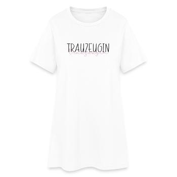 Trauzeugin Hochzeit Team Bride Freundin Geschenk - Frauen T-Shirt-Kleid - Weiß - Vorne