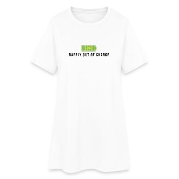 Rarely Out Off Charge E Bike Battery - Women’s T-Shirt Dress - white - Front
