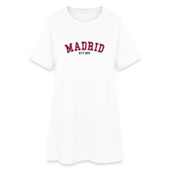 Madrid_Est_1975 - Robe T-shirt Femme - blanc - Devant