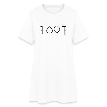 Love - Robe T-shirt Femme - blanc - Devant