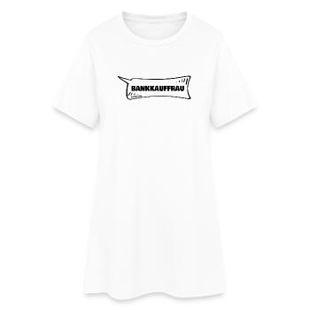 Cadeau pour employé de banque - Robe T-shirt Femme - blanc - Devant