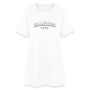 Ville de Hambourg - Robe T-shirt Femme - blanc - Devant