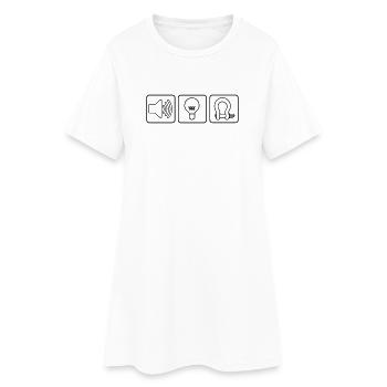 Sound Light Rigging Logo - Frauen T-Shirt-Kleid - Weiß - Vorne