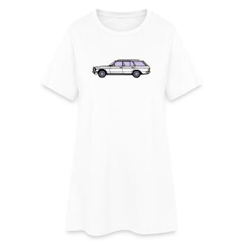 MB W123 T Model Kombi ...(25) - Frauen T-Shirt-Kleid - Weiß - Vorne