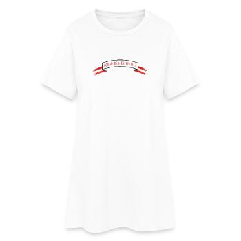 Vorarlberger Moatle Banderole mit Austria Flagge - Frauen T-Shirt-Kleid - Weiß - Vorne