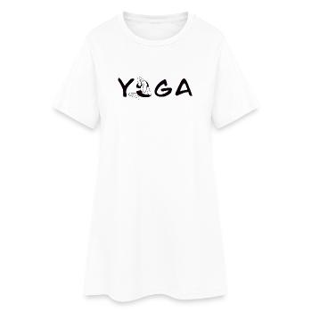 Yoga Pose - Women’s T-Shirt Dress - white - Front