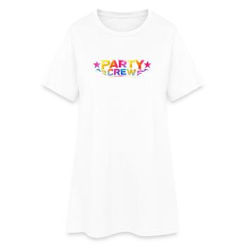 Équipe de fête - Robe T-shirt Femme - blanc - Devant