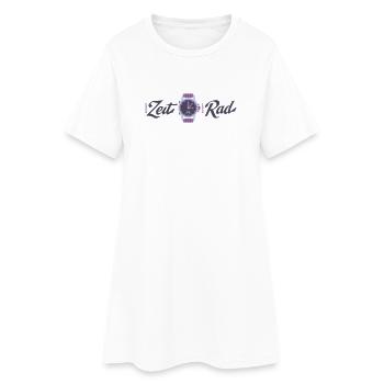Horloge TimeWheel avec graphique de vélo - Robe T-shirt Femme - blanc - Devant