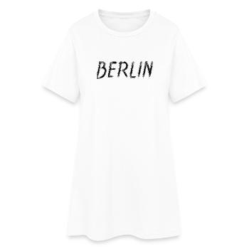 Berlin Grunge Brosse Street Art Noir - Robe T-shirt Femme - blanc - Devant
