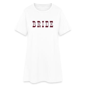 Mariée – Bourgogne - Robe T-shirt Femme - blanc - Devant