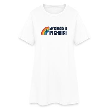 Identité dans Christ Rainbow - Robe T-shirt Femme - blanc - Devant