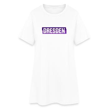 Dresden Banner - Sachsen - Deutschland - Frauen T-Shirt-Kleid - Weiß - Vorne