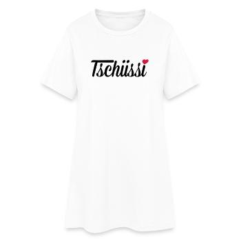 Tschüssi Herz - Frauen T-Shirt-Kleid - Weiß - Vorne