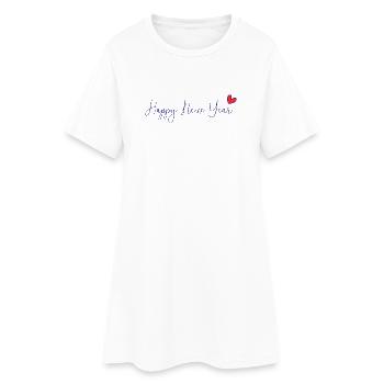CHRISTMAS. YEAR. ANNIVERSARY. RETIREMENT. DAD. MAMAM. - Women’s T-Shirt Dress - white - Front
