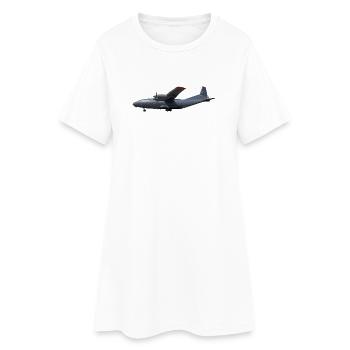 An-12 - Frauen T-Shirt-Kleid - Weiß - Vorne
