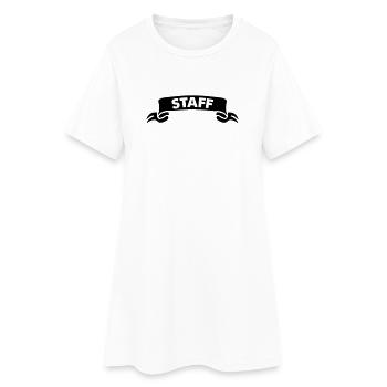staff - Frauen T-Shirt-Kleid - Weiß - Vorne