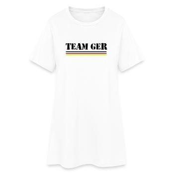 Équipe Allemagne Drapeau - Robe T-shirt Femme - blanc - Devant
