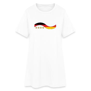 Drapeau Allemand - Allemagne - Robe T-shirt Femme - blanc - Devant