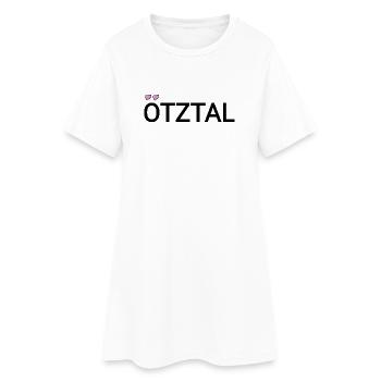 Texte doux d’Ötztal - Robe T-shirt Femme - blanc - Devant