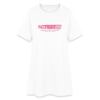 Scooteriste vintage original - Robe T-shirt Femme - blanc - Devant