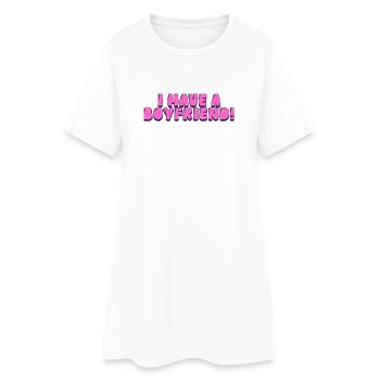 J’ai un copain ! - Robe T-shirt Femme - blanc - Devant