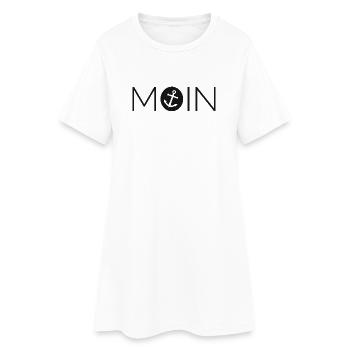 moin Hamburg Ostsee Warnemünde Anker Symbol icon - Frauen T-Shirt-Kleid - Weiß - Vorne