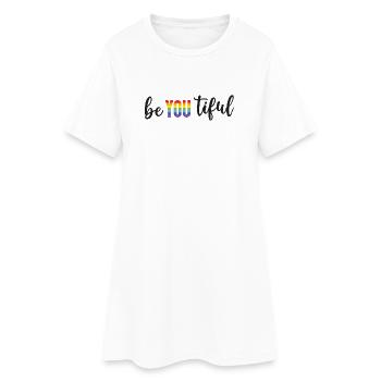 Pride Month LGBT - BeYOUTiful - Women’s T-Shirt Dress - white - Front