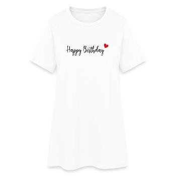 1. 1 Jahr. 1. JUBILÄUM. 1-JÄHRIGES JUBILÄUM - Frauen T-Shirt-Kleid - Weiß - Vorne