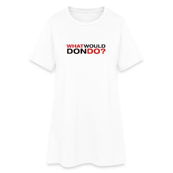 Que ferait Don - Robe T-shirt Femme - blanc - Devant