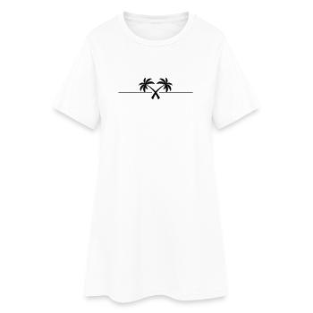 Île du symbole du palmier - Robe T-shirt Femme - blanc - Devant
