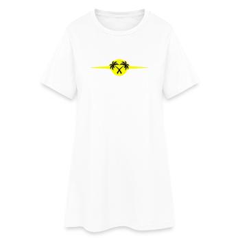 Icône de Palm Trees Beach - Robe T-shirt Femme - blanc - Devant