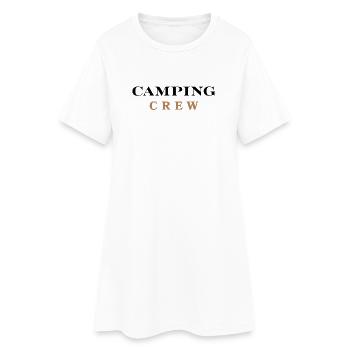 Équipe de camping - Robe T-shirt Femme - blanc - Devant