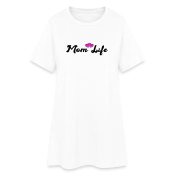 mom_life_heart - Robe T-shirt Femme - blanc - Devant