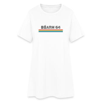 Bearni 64 T-Shirt Cadeau Humour - Robe T-shirt Femme - blanc - Devant
