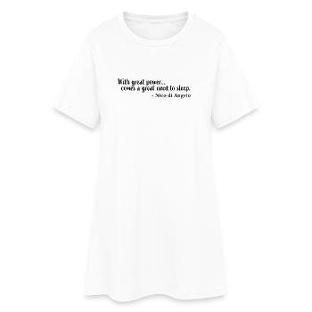 Nico di Angelo quote - Women’s T-Shirt Dress - white - Front