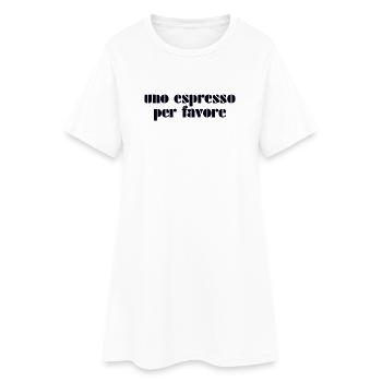 Espresso Italia Italie - Robe T-shirt Femme - blanc - Devant