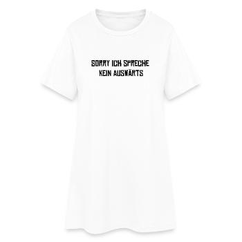 Désolé, je ne parle pas - Robe T-shirt Femme - blanc - Devant