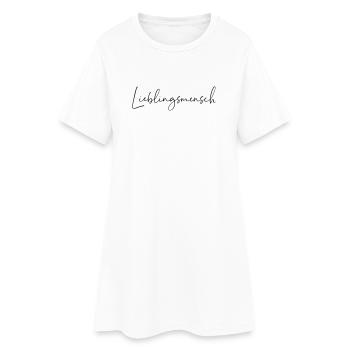 Personne préférée / Conception de l’écriture manuscrite - Robe T-shirt Femme - blanc - Devant