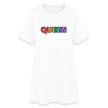 REINE ARC-EN-CIEL - Robe T-shirt Femme - blanc - Devant