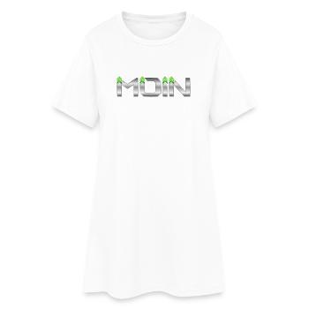Bonjour - Robe T-shirt Femme - blanc - Devant