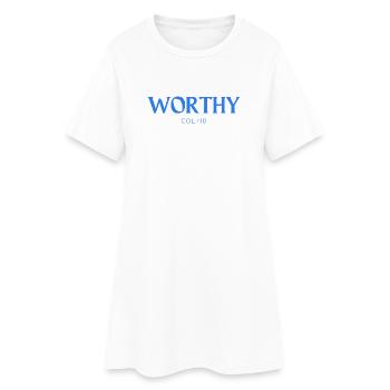 DIGNE - Robe T-shirt Femme - blanc - Devant