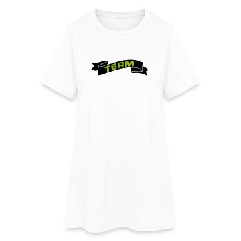 Équipe - Robe T-shirt Femme - blanc - Devant
