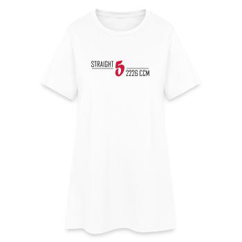 Hétéro cinq - Robe T-shirt Femme - blanc - Devant
