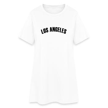 Chemise Los Angeles - Robe T-shirt Femme - blanc - Devant