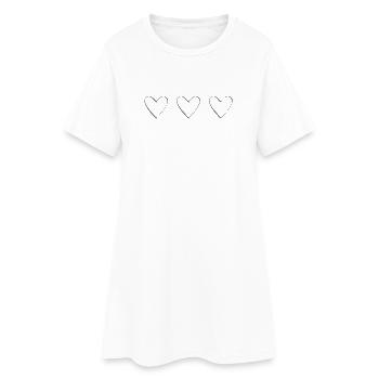NOËL. ANNEE. ANNIVERSAIRE. RETRAITE. PAPA. MAMAM. - Robe T-shirt Femme - blanc - Devant