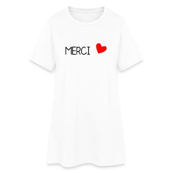 MERCI. MAÎTRESSE. MAÎTRE. MERCI MAÎTRESSE - Robe T-shirt Femme - blanc - Devant