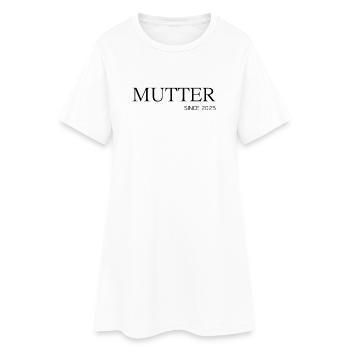 Mutter since 2025 - Frauen T-Shirt-Kleid - Weiß - Vorne