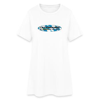 LASTERFAHREI - Do Reggae Mi Ned Auf! BAYERN Oval - Frauen T-Shirt-Kleid - Weiß - Vorne